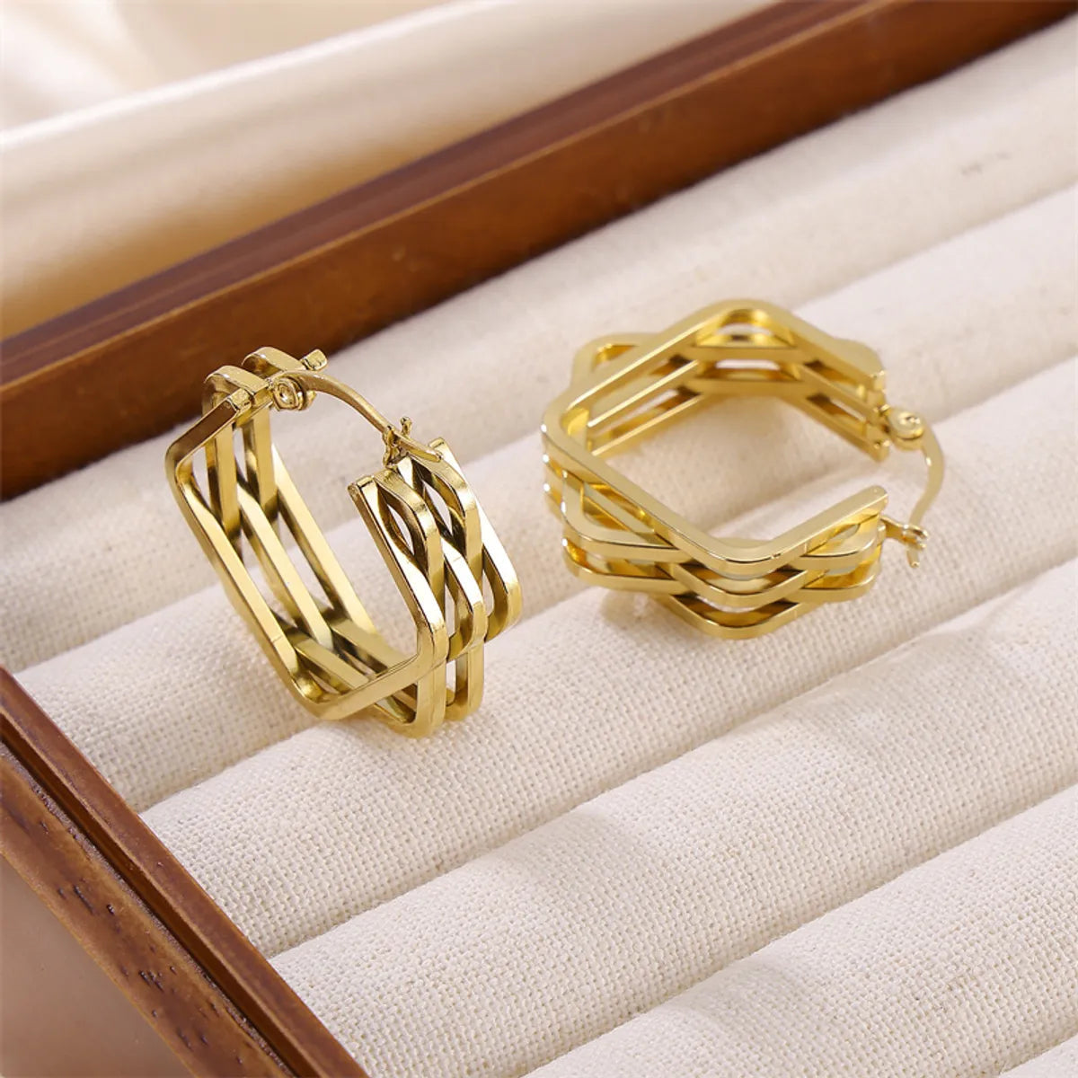 Hollow Hoop Earrings