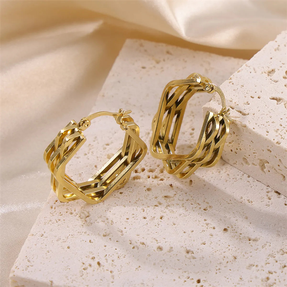 Hollow Hoop Earrings