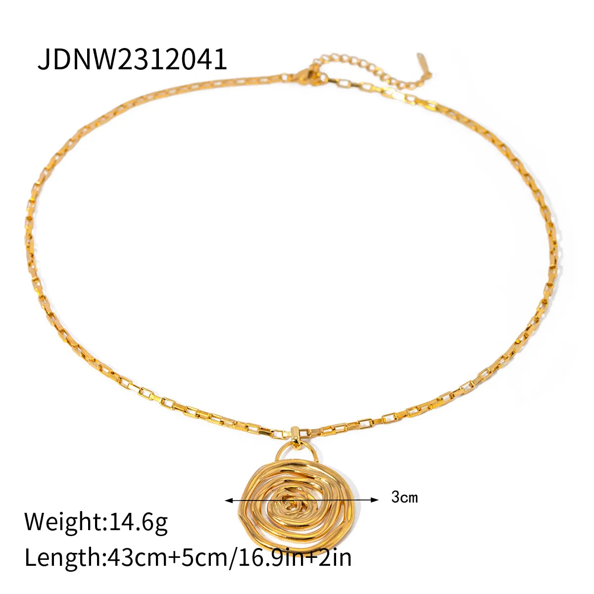 Luxury Golden Spiral Jewelry Set
