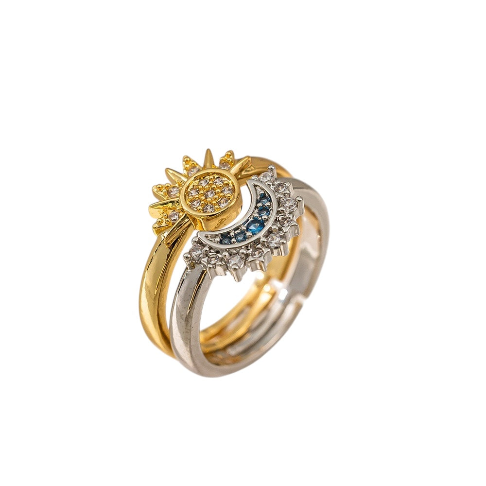 Sun & Moon Adjustable Rings