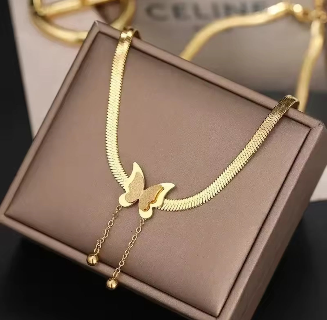 Elegant Butterfly Pendant Necklace
