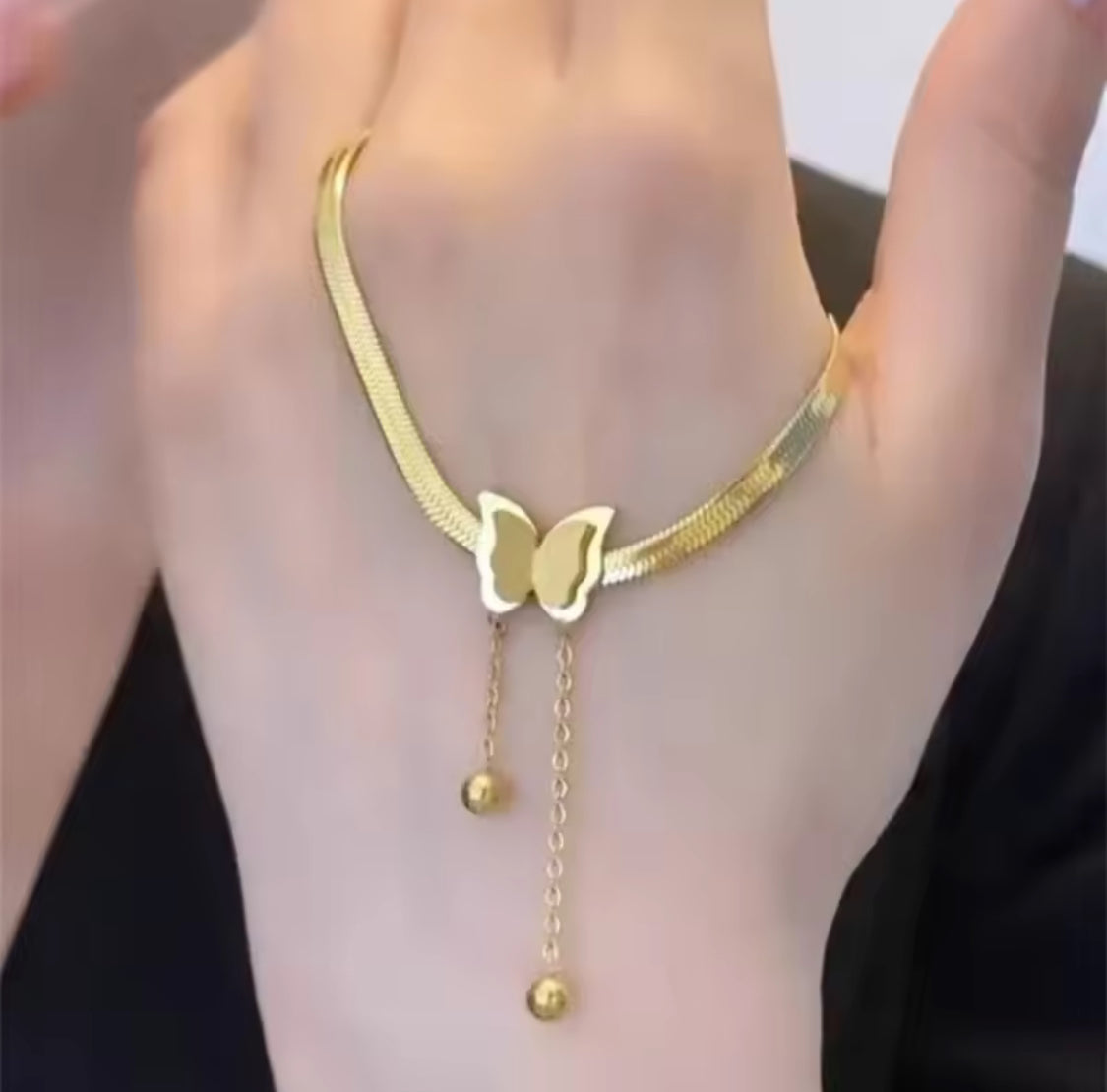Elegant Butterfly Pendant Necklace