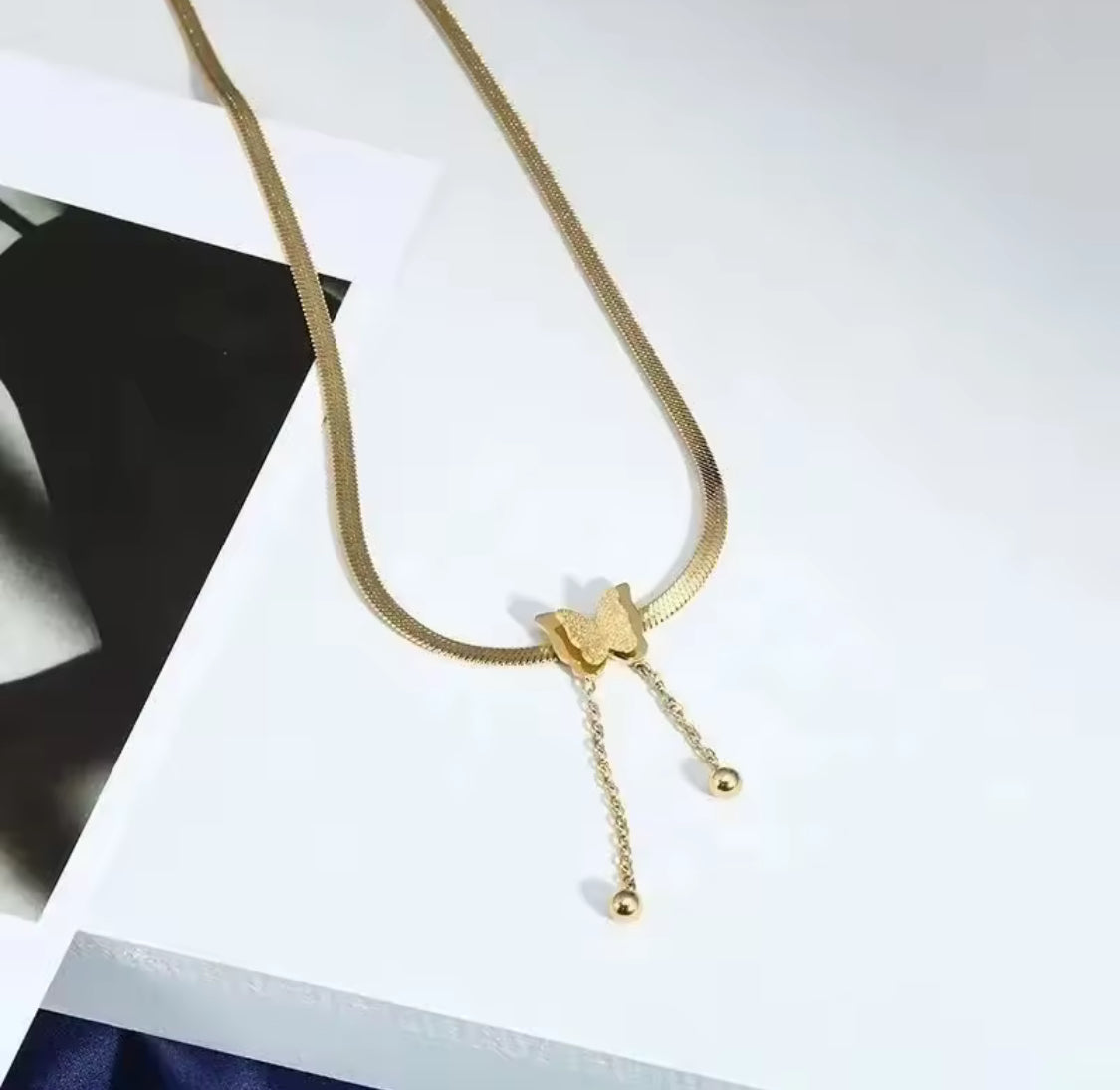 Elegant Butterfly Pendant Necklace