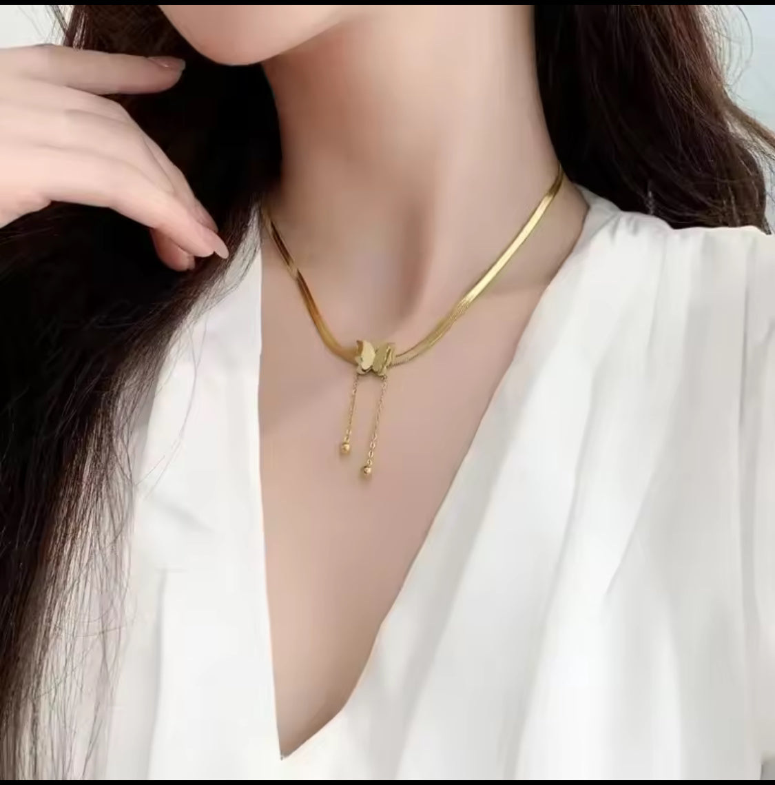Elegant Butterfly Pendant Necklace