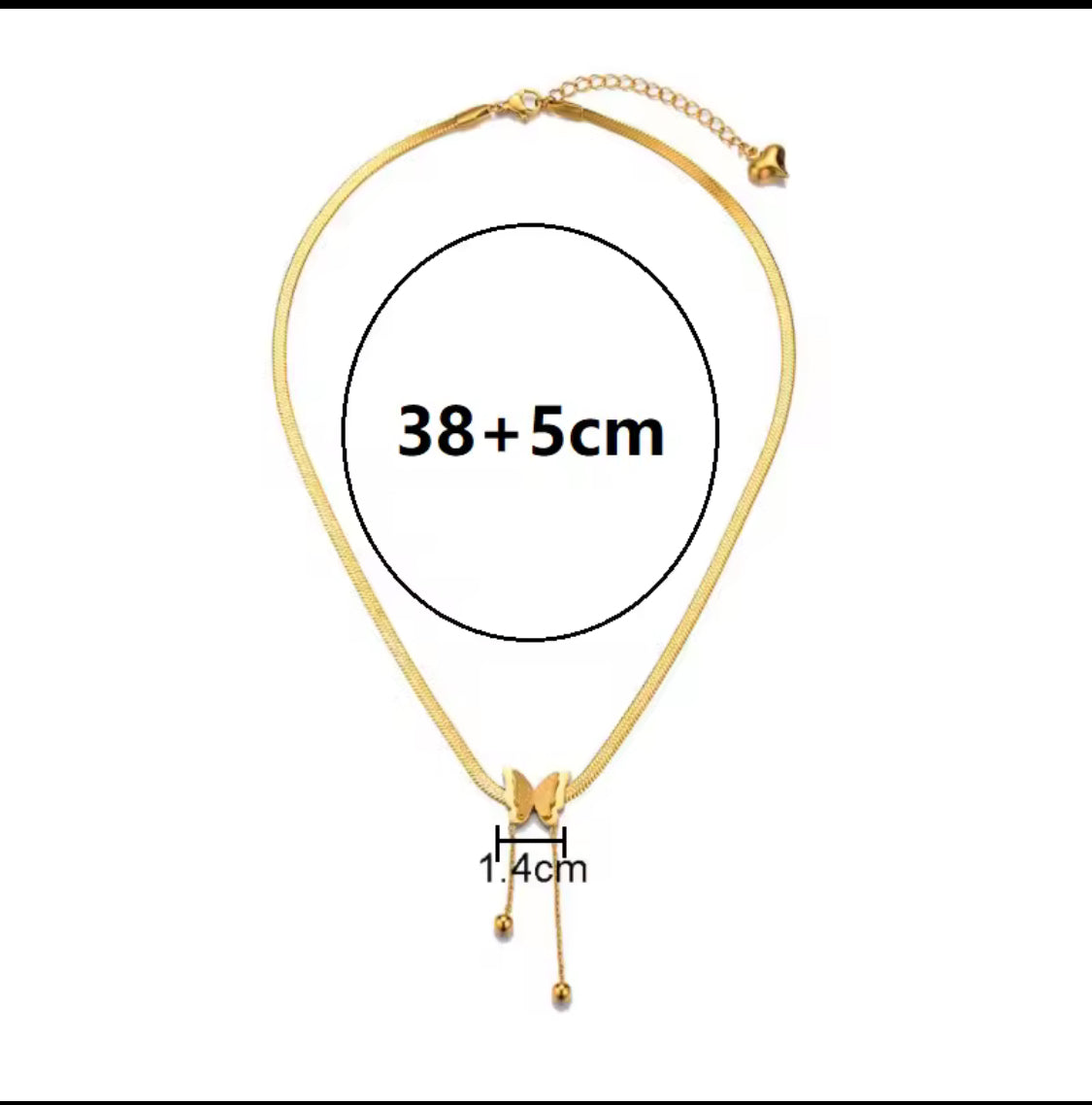 Elegant Butterfly Pendant Necklace