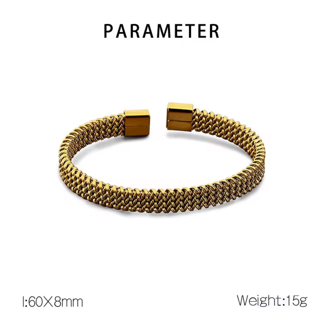 Braided Open Bangle