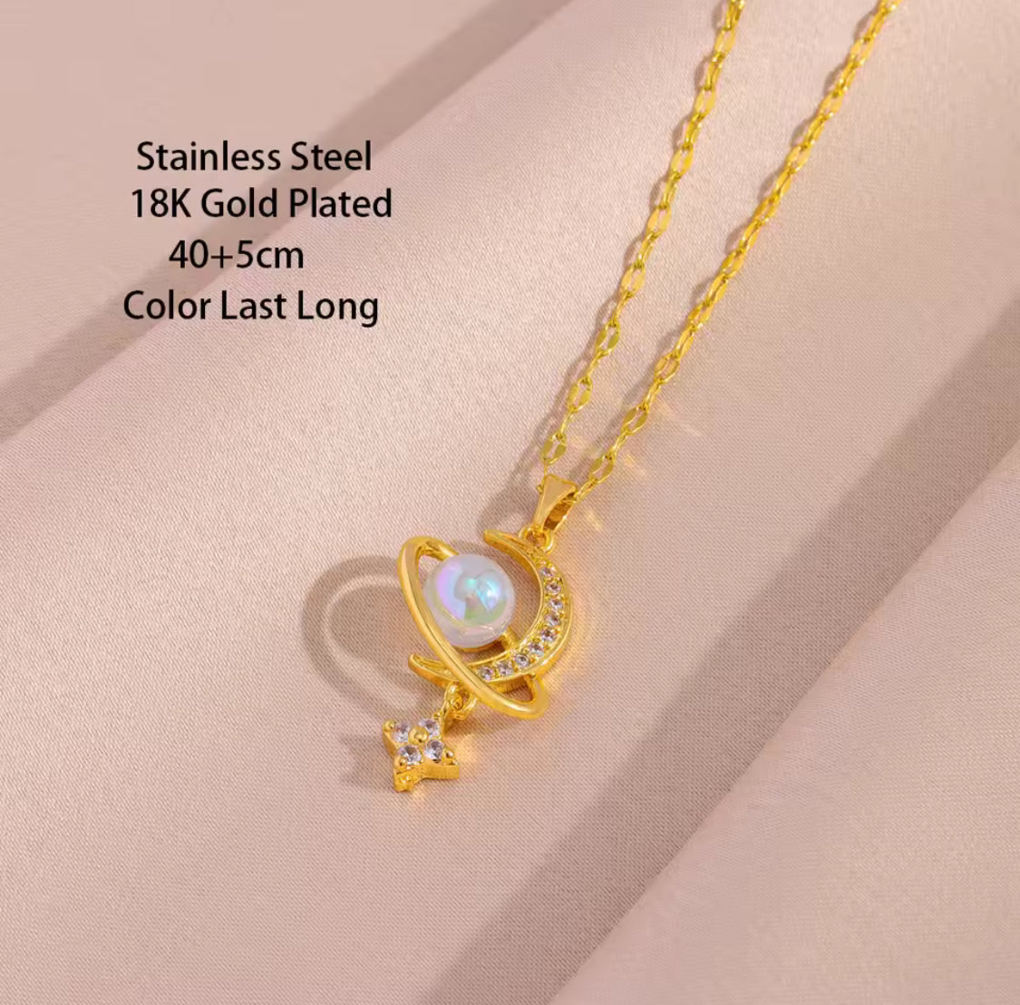 Starry Moon Necklace