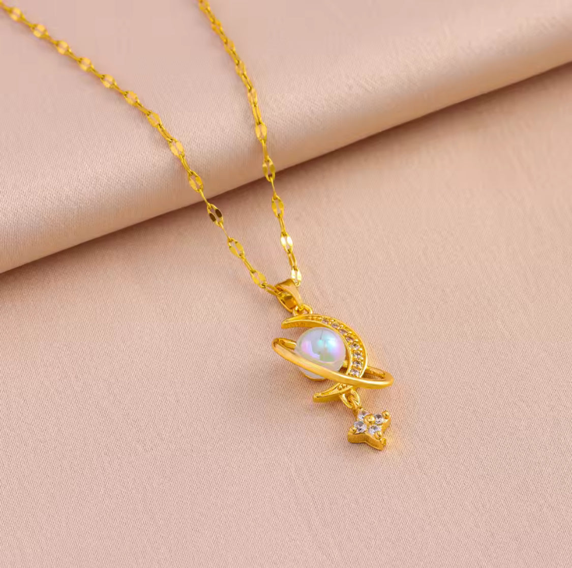 Starry Moon Necklace