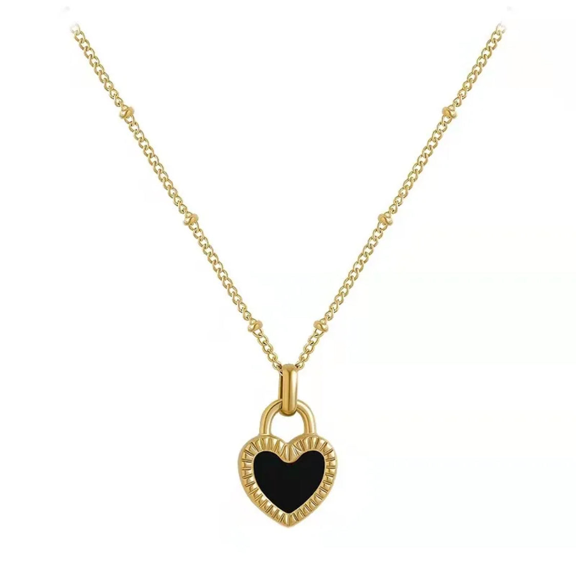 Luxury Two-Side Shell Heart Jewelry Set