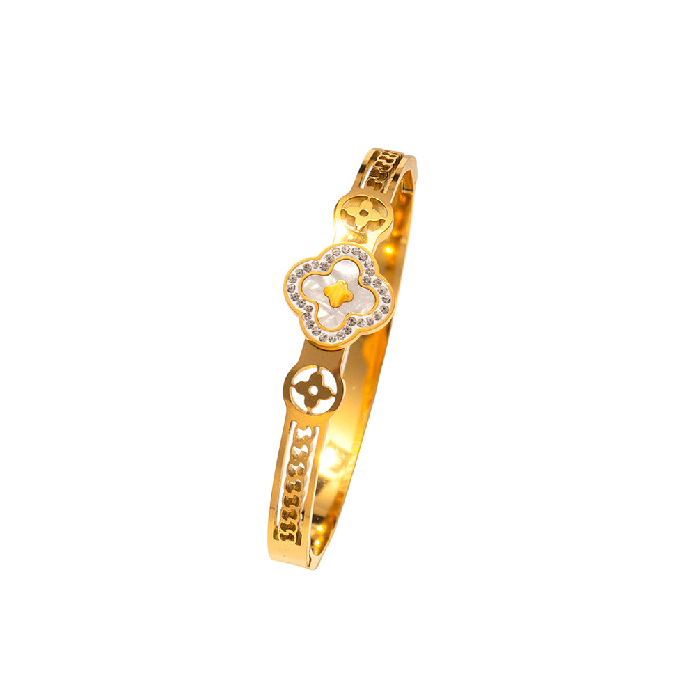Elegant Floral Bangle