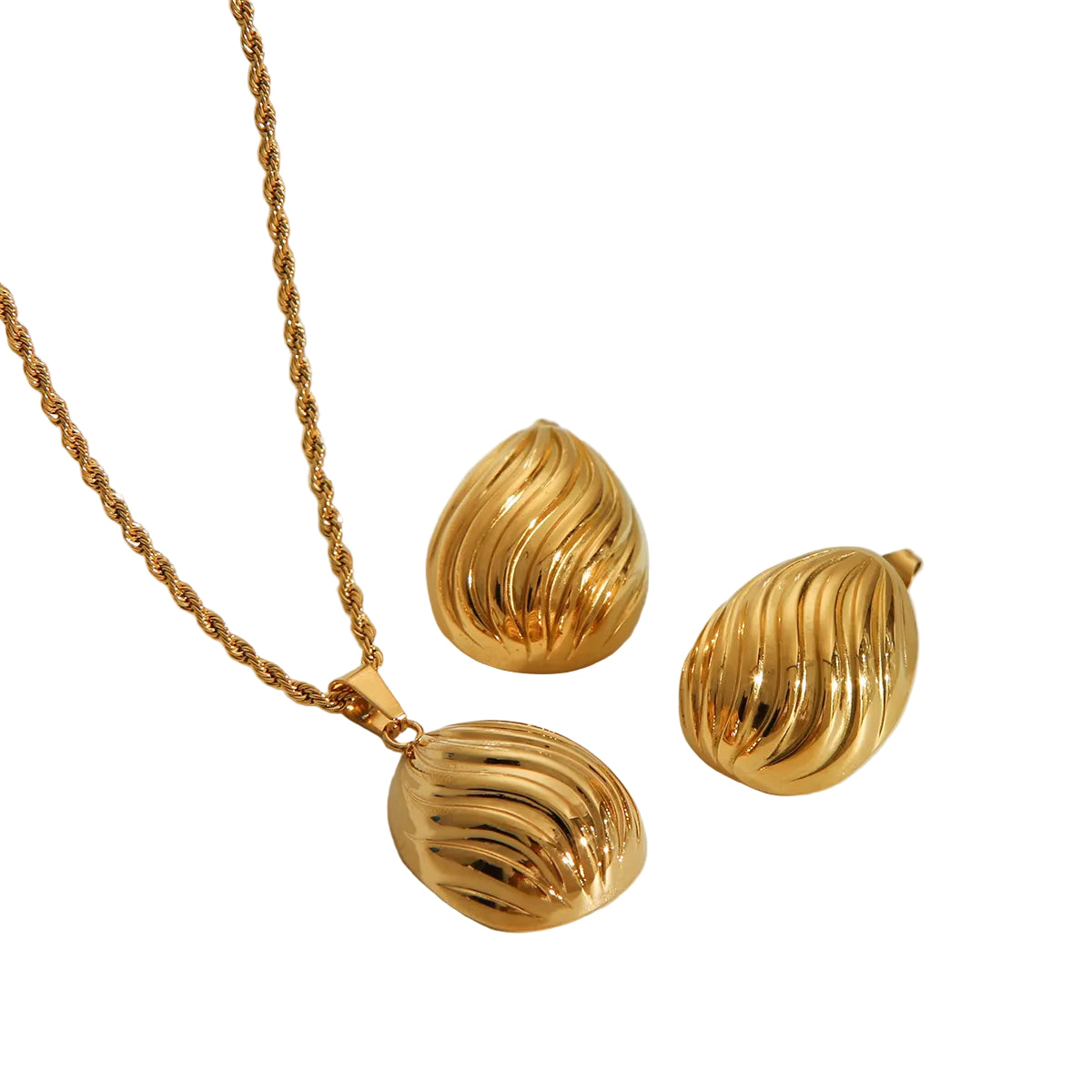 Penelope Statement Jewelry Gold set