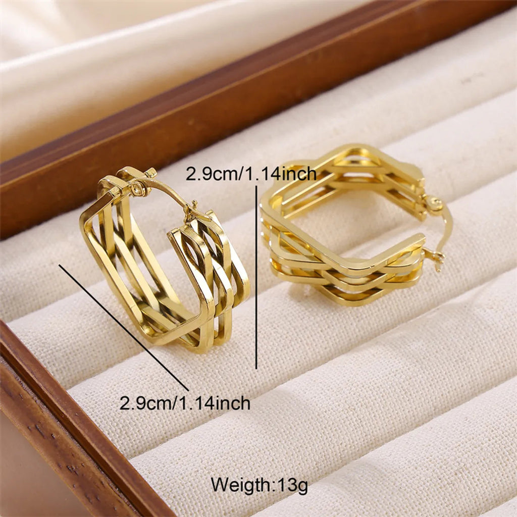 Hollow Hoop Earrings