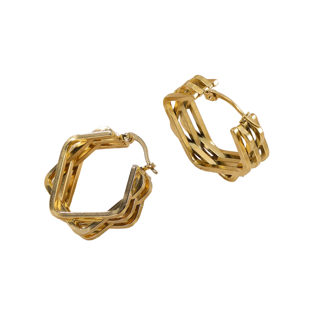 Hollow Hoop Earrings