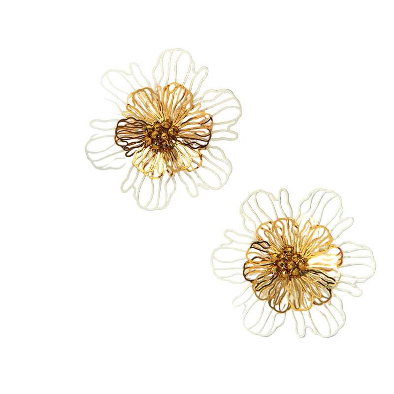 French Vintage Flower Earrings