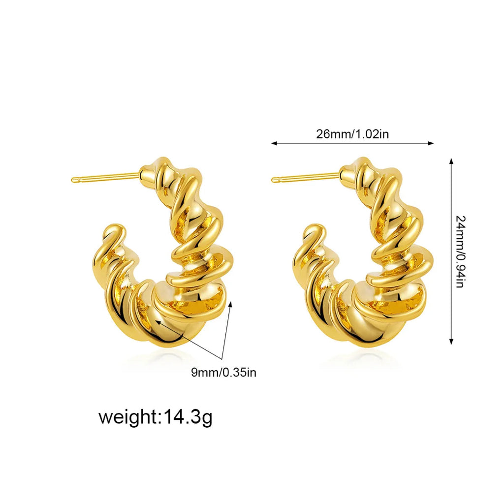Cecile Hoop Earring