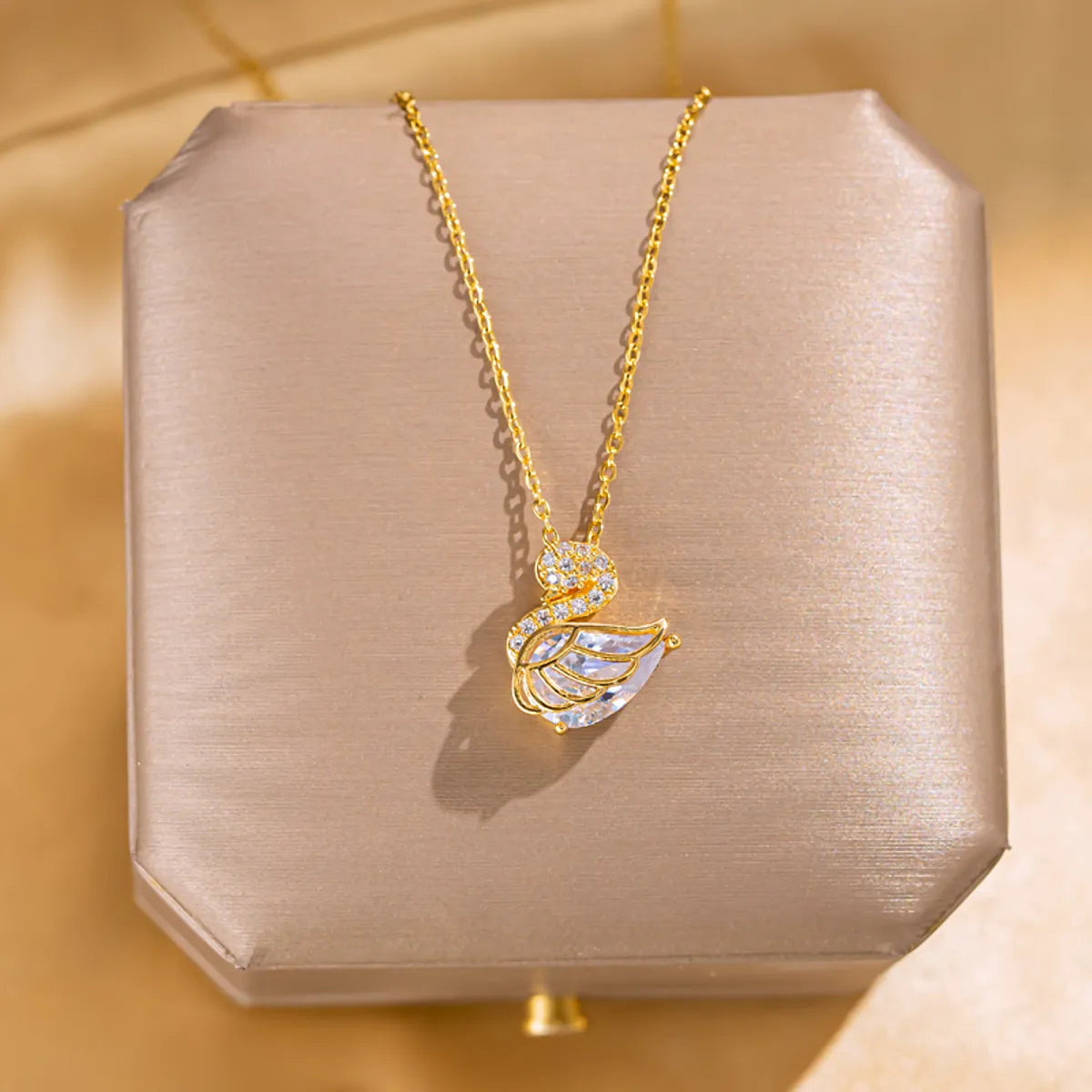 18K Gold Plated Pendant Necklaces- 304 Stainless Steel