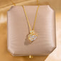 18K Gold Plated Pendant Necklaces- 304 Stainless Steel