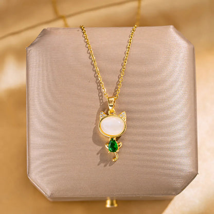 18K Gold Plated Pendant Necklaces- 304 Stainless Steel