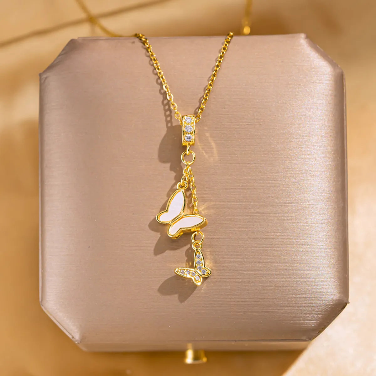 18K Gold Plated Pendant Necklaces- 304 Stainless Steel