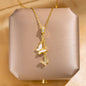 18K Gold Plated Pendant Necklaces- 304 Stainless Steel