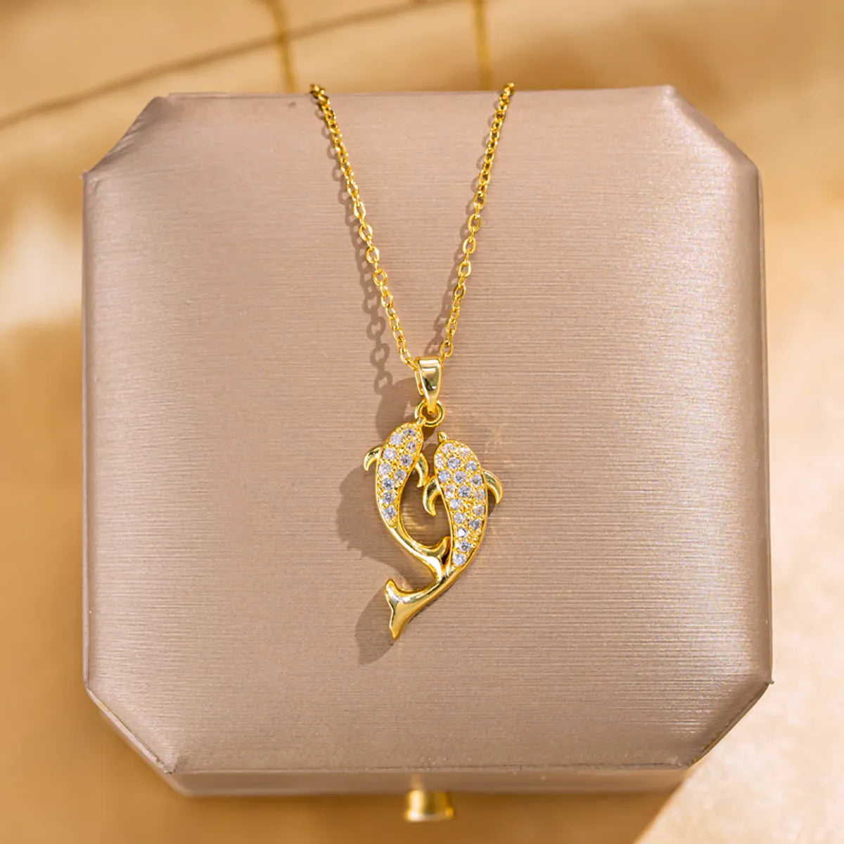 18K Gold Plated Pendant Necklaces- 304 Stainless Steel