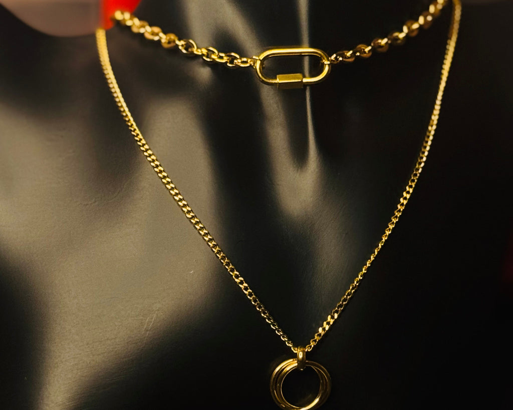 Dual Charm Layered Necklace