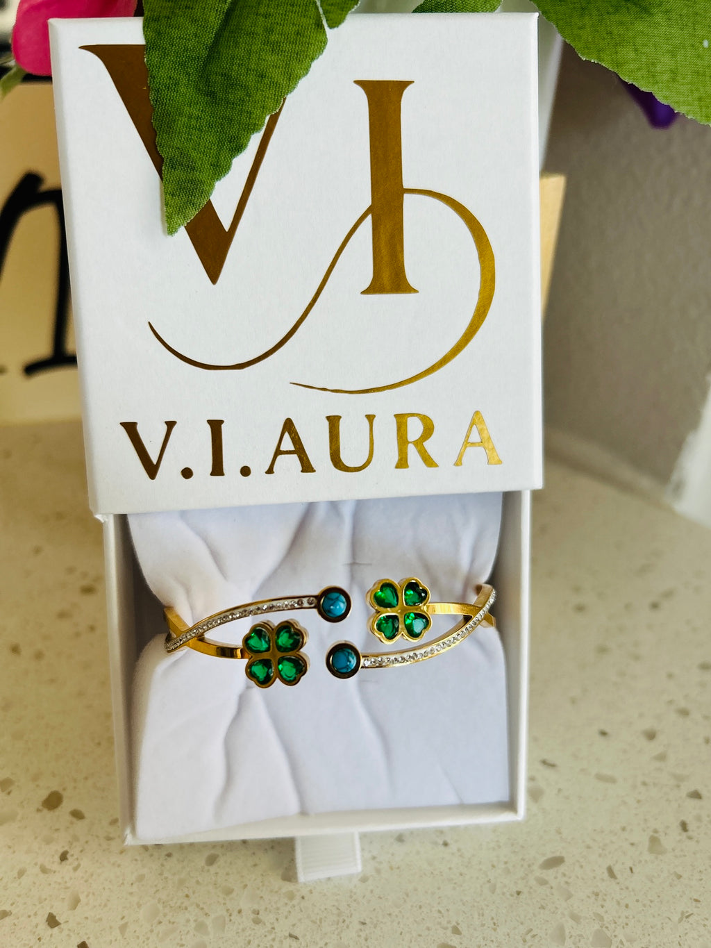 Ellipse Golden Bangle