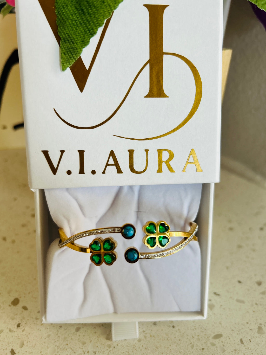 Ellipse Golden Bangle