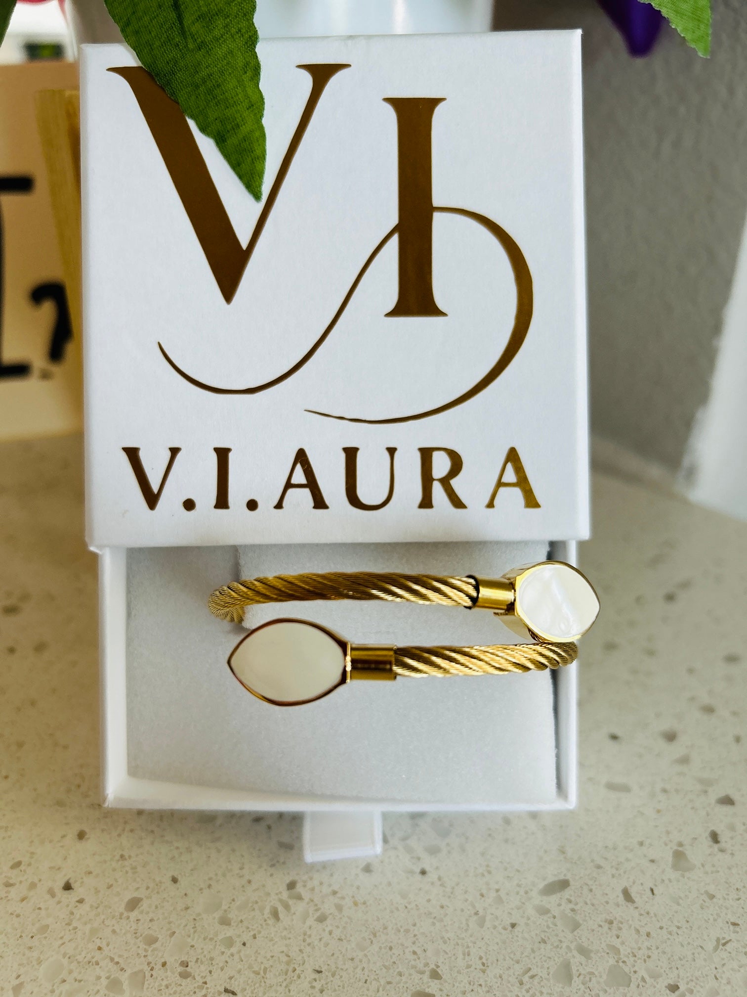 Block Cable Bangle