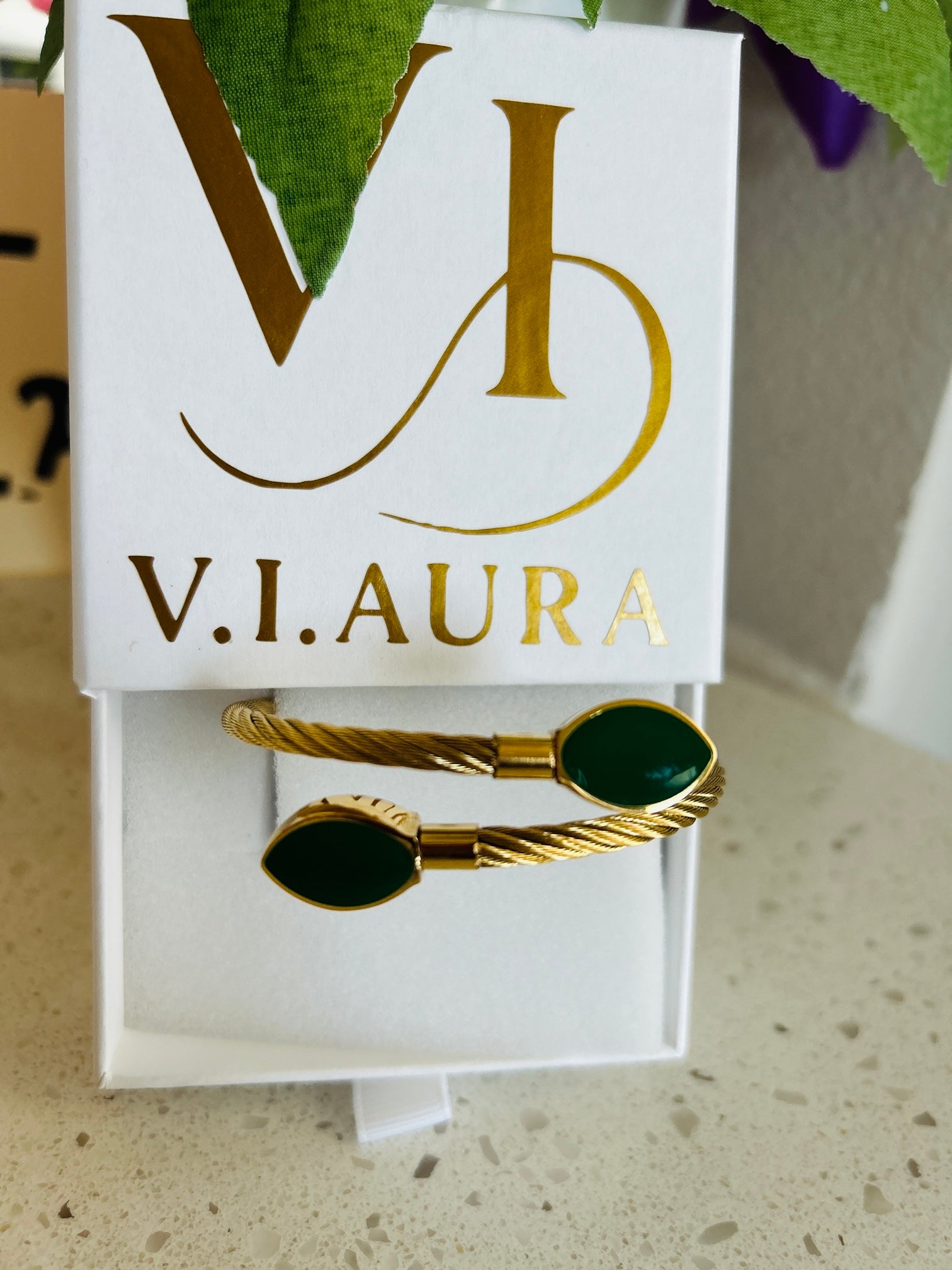 Block Cable Bangle