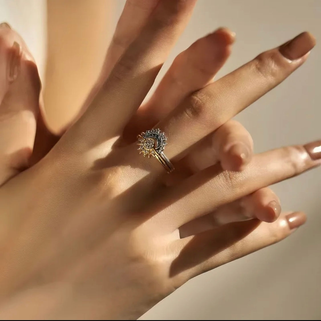 Sun & Moon Adjustable Rings