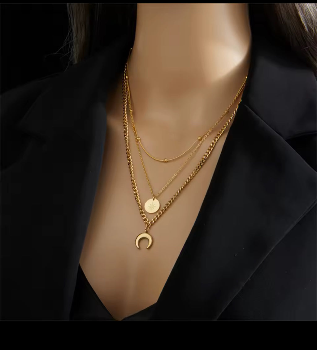 Elegant Starlight Bull Necklace