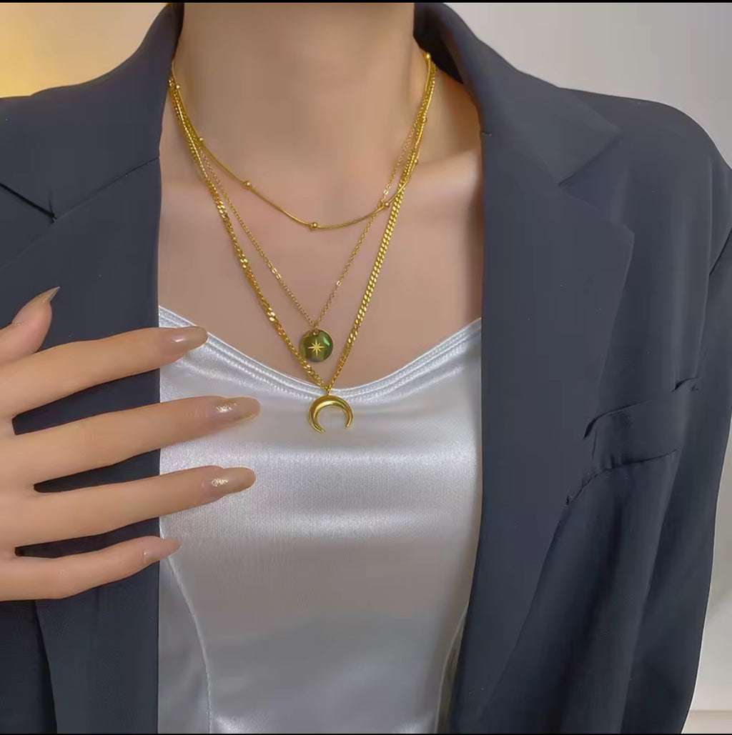 Elegant Starlight Bull Necklace