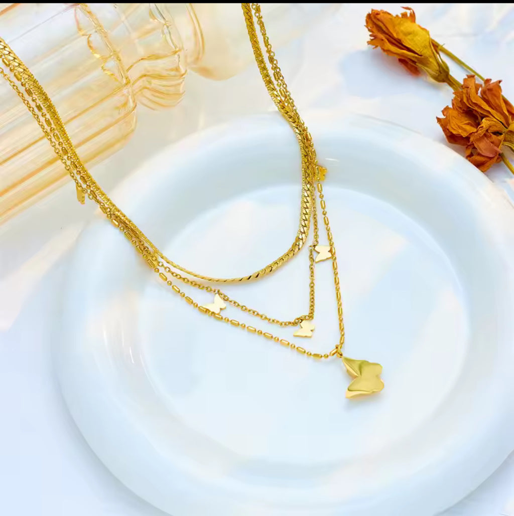 Bree Butterfly Pendant Necklace