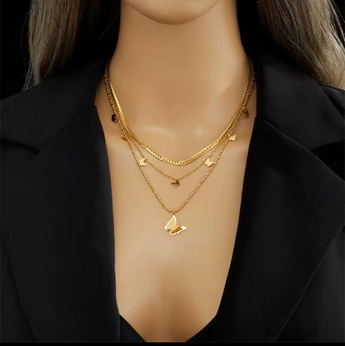 Bree Butterfly Pendant Necklace