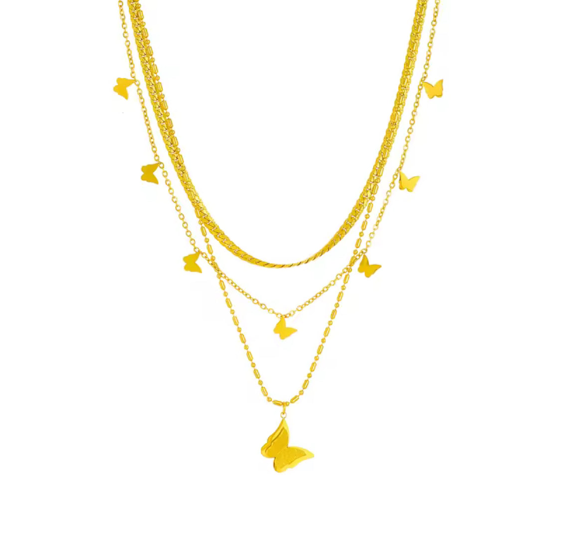 Bree Butterfly Pendant Necklace