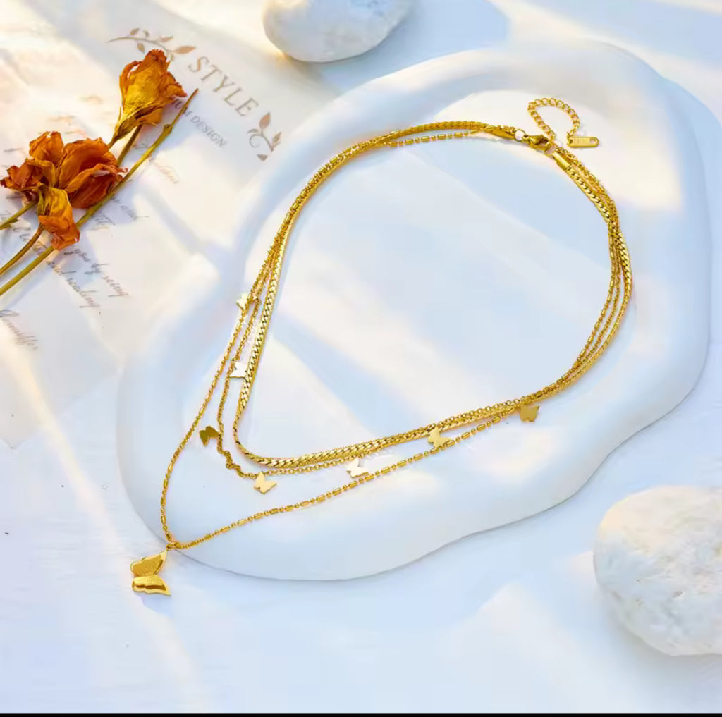 Bree Butterfly Pendant Necklace