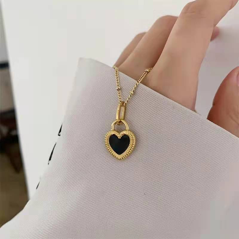 Luxury Two-Side Shell Heart Jewelry Set