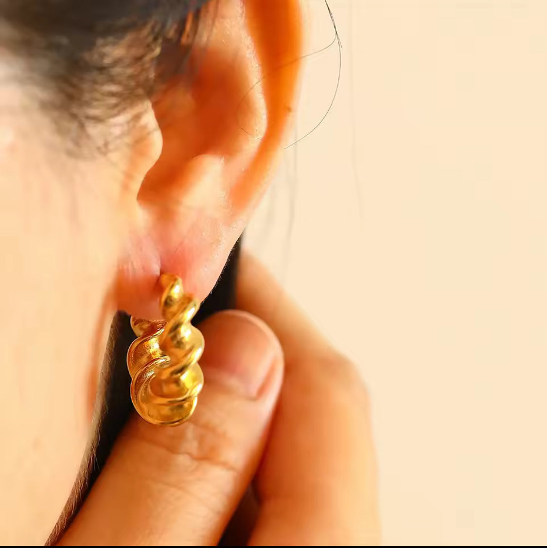 Cecile Hoop Earring