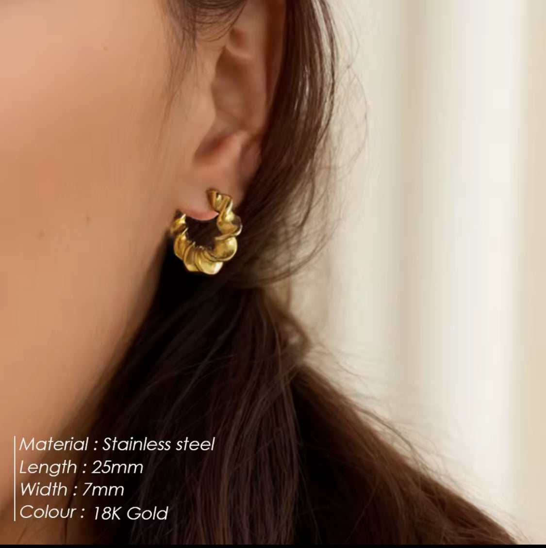 Cecile Hoop Earring