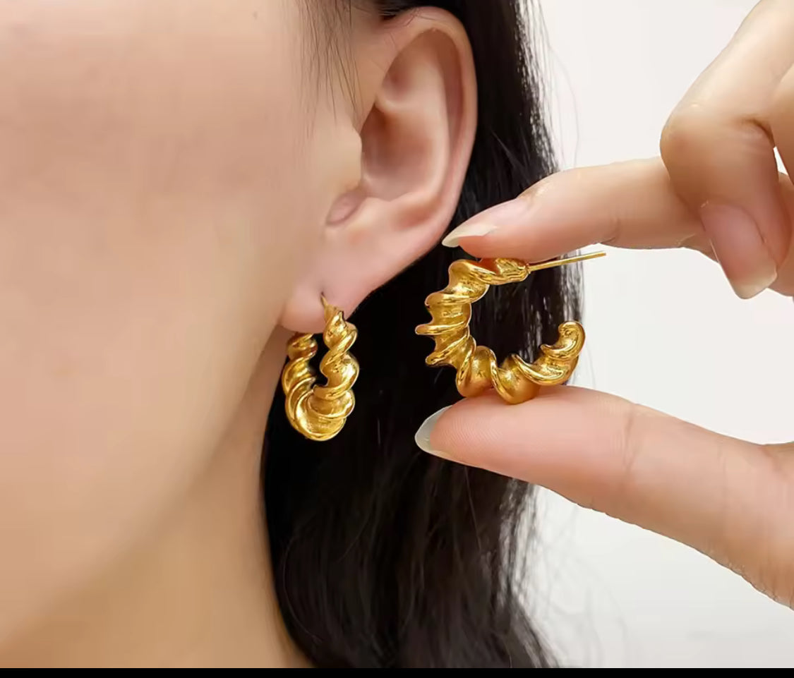 Cecile Hoop Earring
