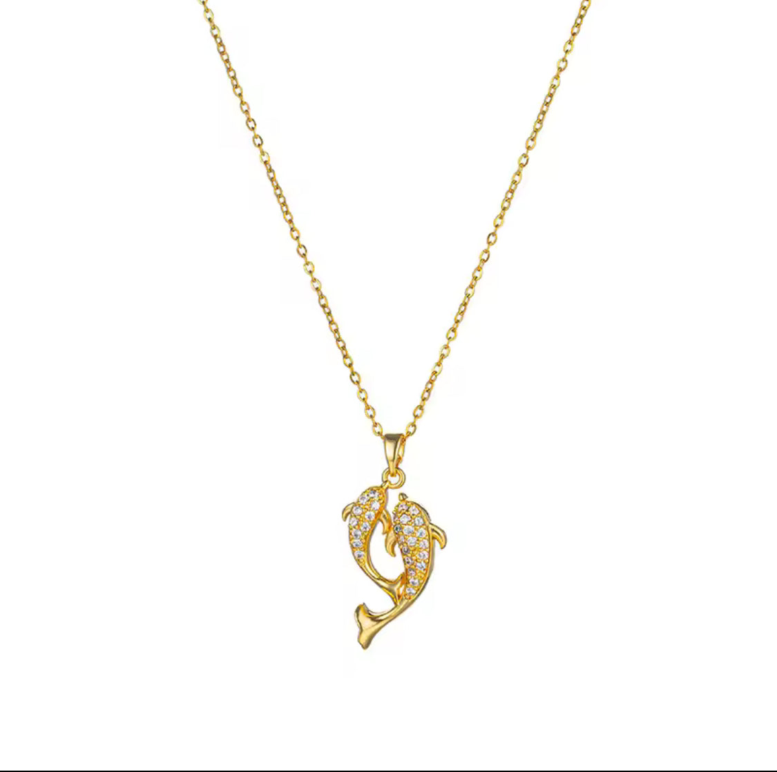 Luxury Dolphin Necklace Pendant