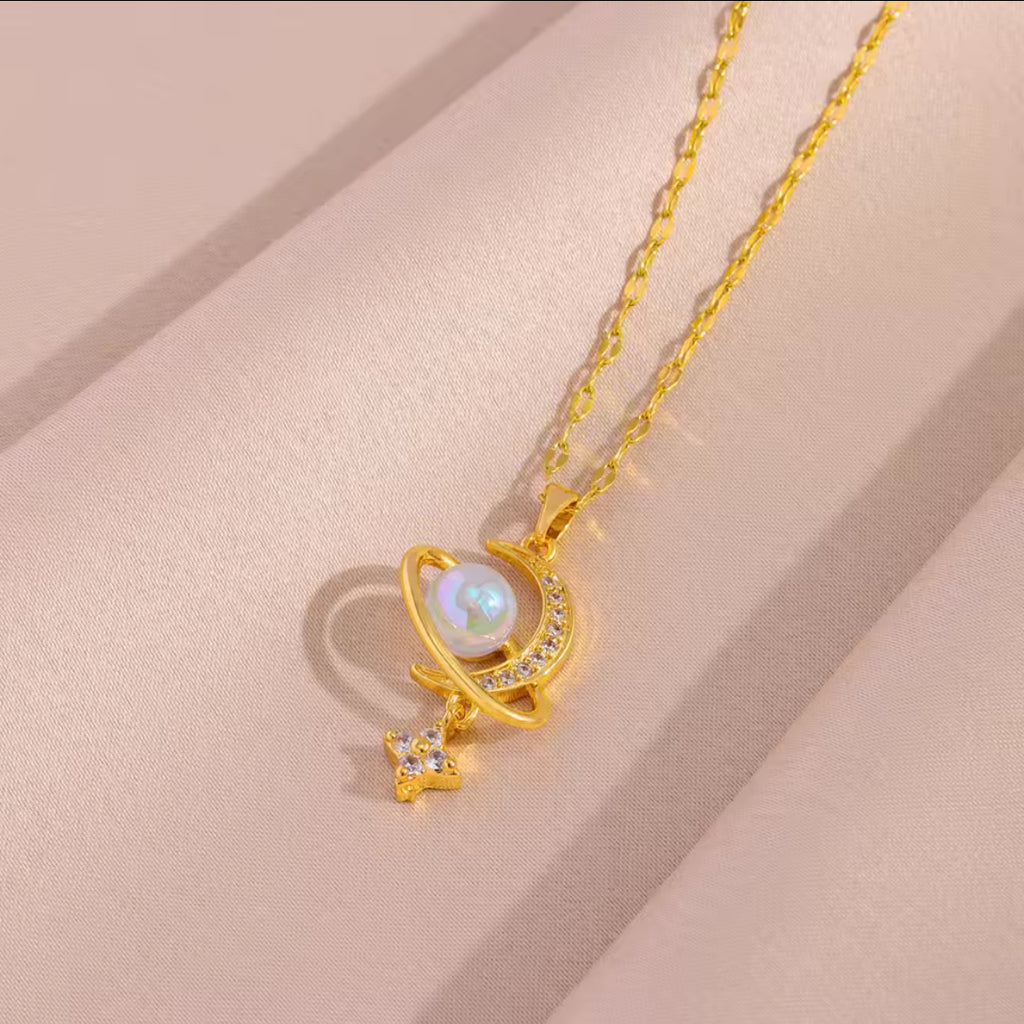 Starry Moon Necklace