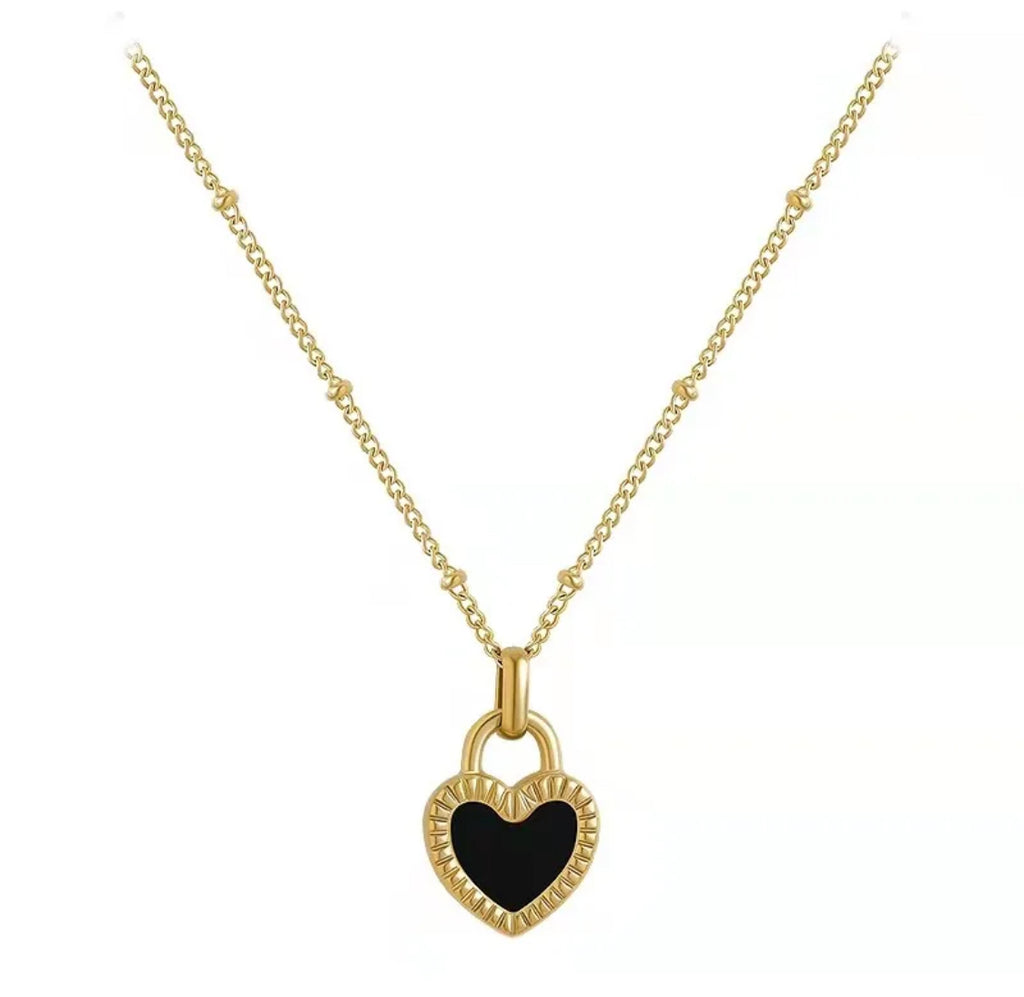 Luxury Two-Side Shell Heart Jewelry Set
