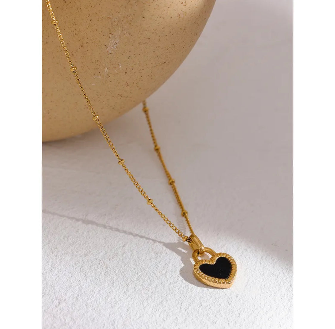 Luxury Two-Side Shell Heart Jewelry Set