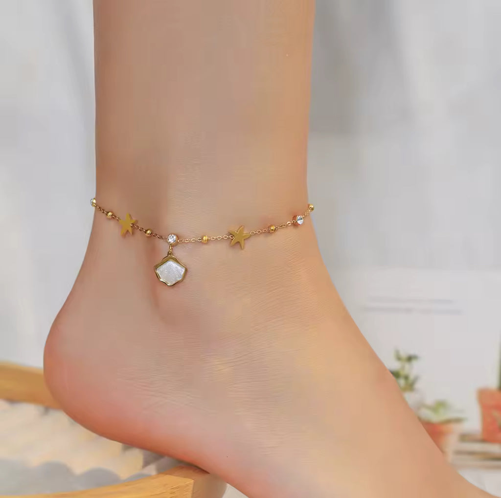 Beach Shell Anklet