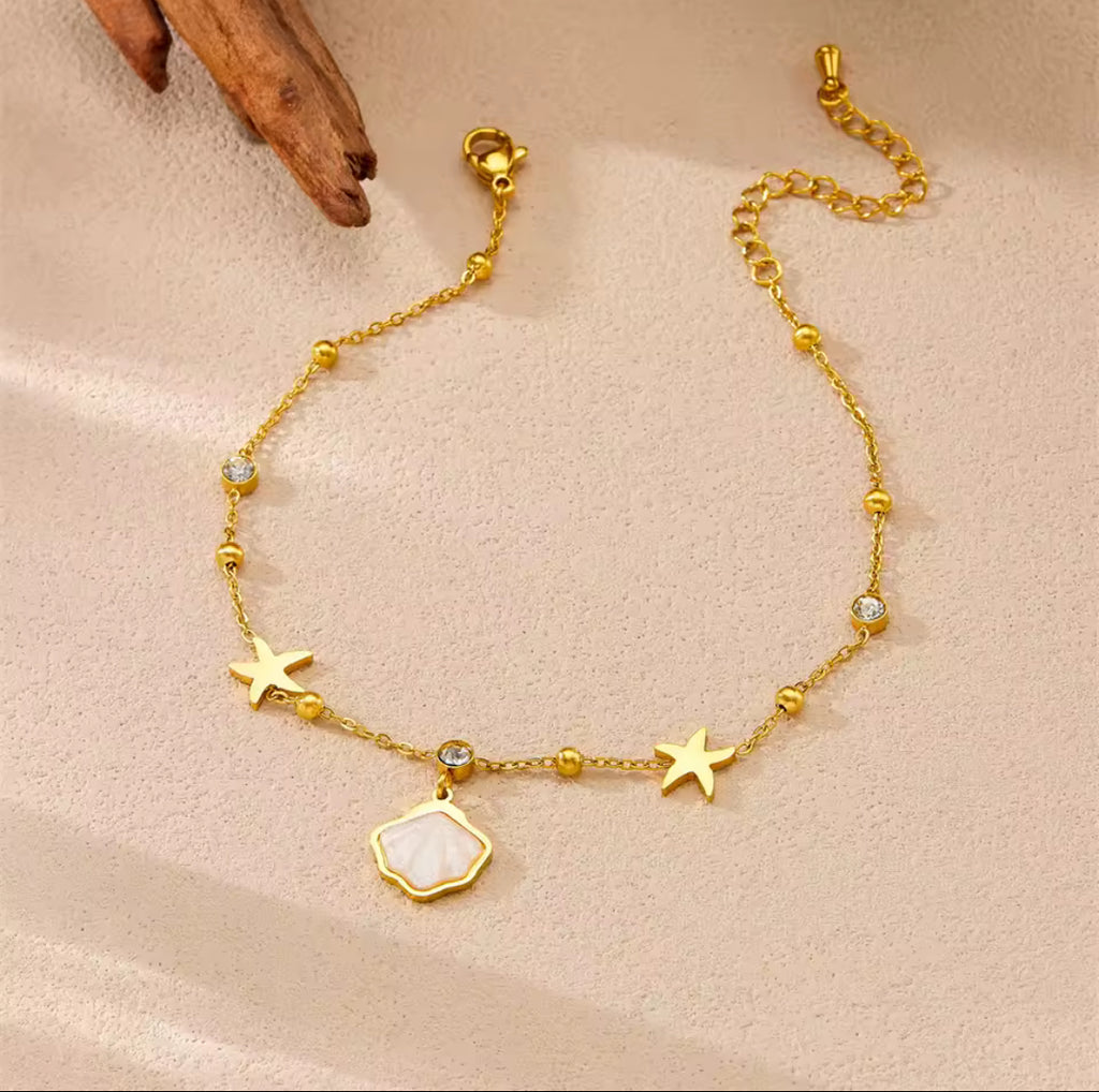 Beach Shell Anklet
