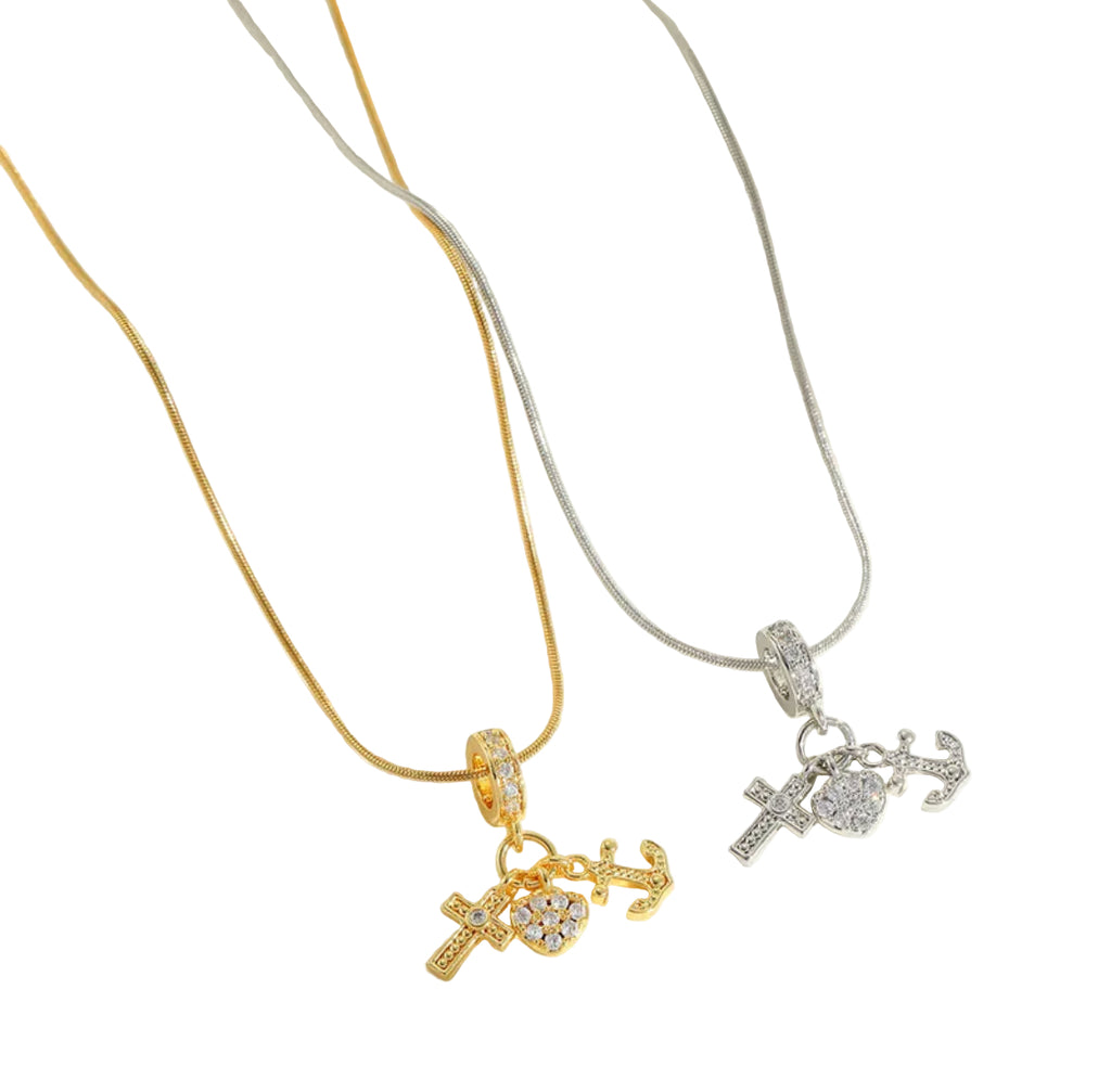 Princess Glam Lady Cross Round Heart