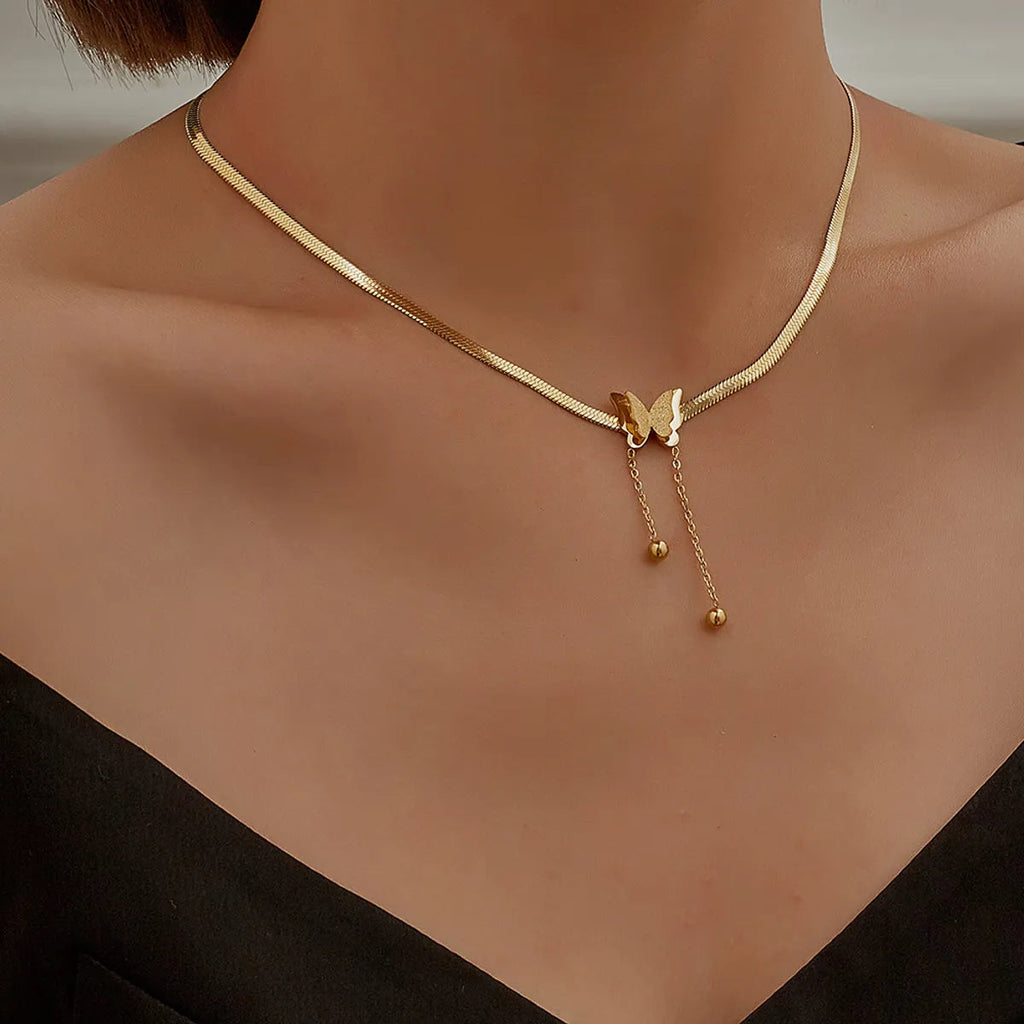 Elegant Butterfly Pendant Necklace