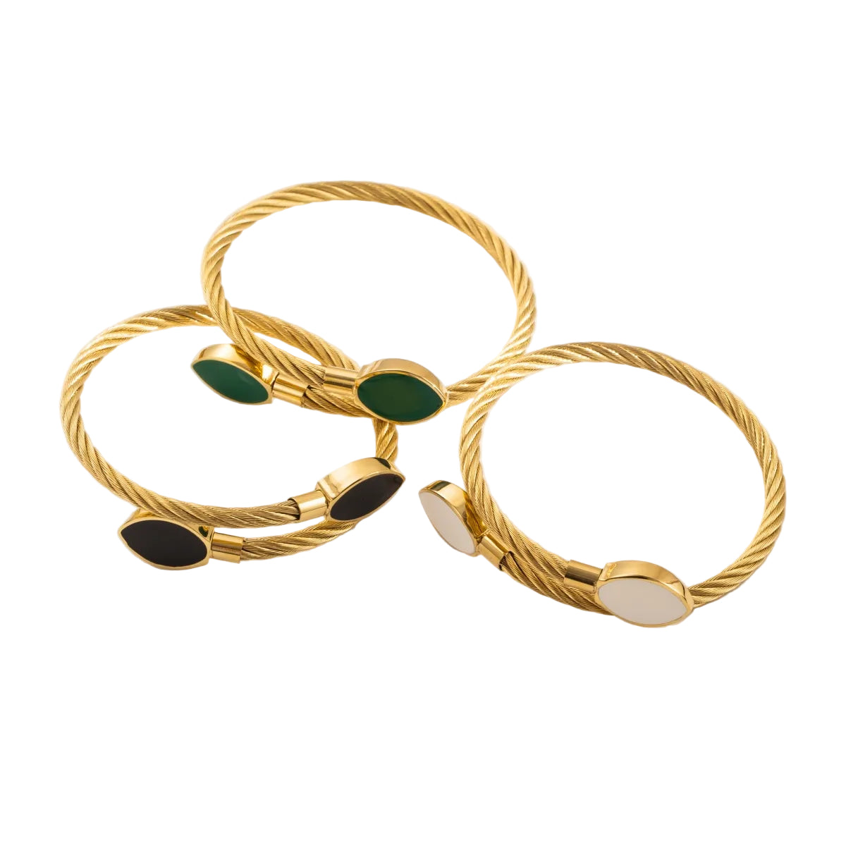 Block Cable Bangle